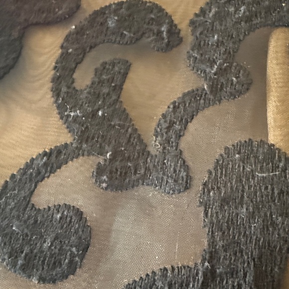 Ann Taylor Black Jacquard Lace Flounce Skirt Size 6 - Picture 11 of 13